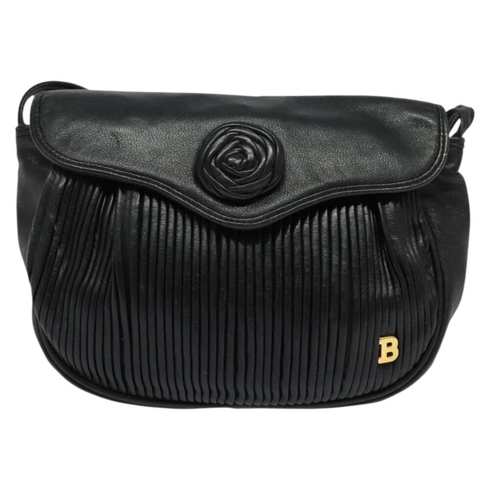 Bally Leather Shoulder Bag Black